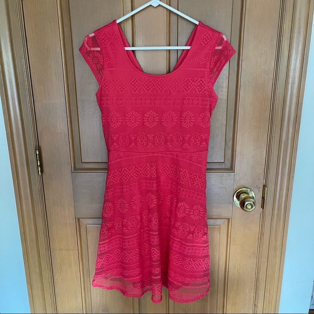Xhilaration Bow Back Skater Fit & Flare Dress